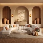 Al Rayan Majlis Curved Sofa by Marina Living in Dubai UAE