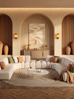 Al Rayan Majlis Curved Sofa Al Rayan Majlis Curved Sofa by Marina Living in Dubai UAE