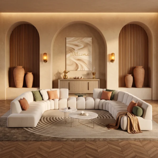 Al Rayan Majlis Curved Sofa Al Rayan Majlis Curved Sofa by Marina Living in Dubai UAE