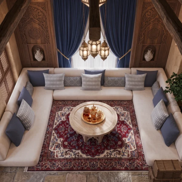 Almas Heritage Majlis Corner Sofa Almas Heritage Majlis Corner Sofa by Marina Living in Dubai UAE