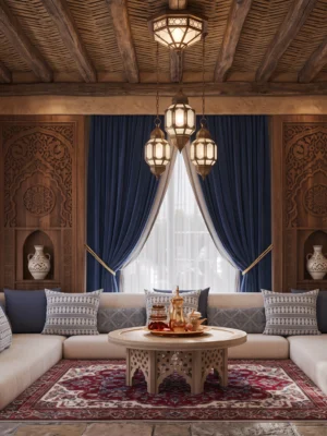 Almas Heritage Majlis Corner Sofa Almas Heritage Majlis Corner Sofa by Marina Living in Dubai UAE