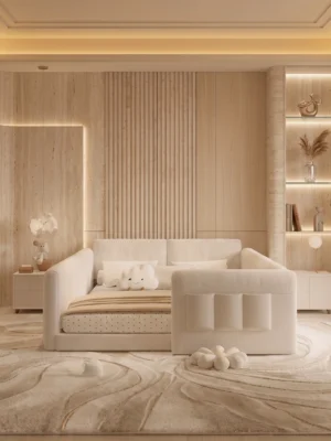 Amani Guardian Upholstered Bed Custom-Made Dubai UAE (6) Bed with Headboard and Side Guards Dubai