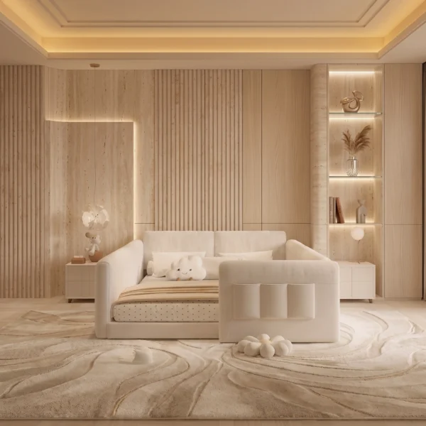 Bed with Headboard and Side Guards Dubai