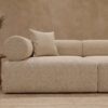 Aria-L-shaped-modular-sofa Aria L-Shaped Five-Seater Modular Sofa in beige bouclé by Marina Living UAE