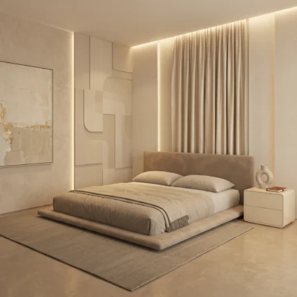 Aurelio Low-Profile Platform Bed Dubai UAE