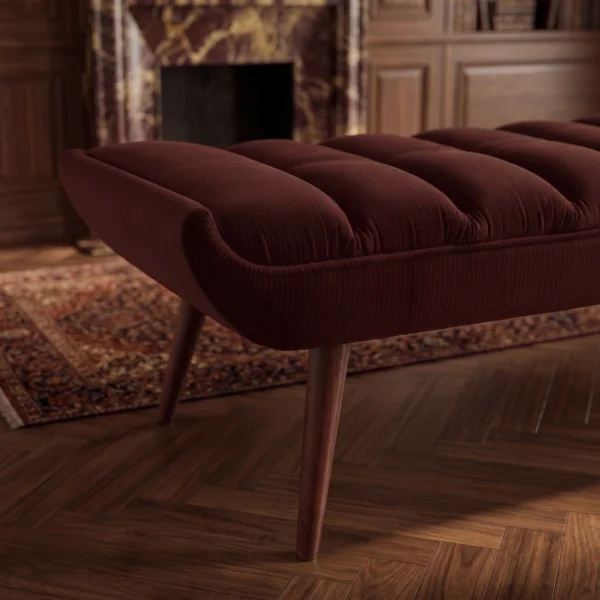 Aurelio Ribbed Accent Bench Dubai UAE (1) Luxury Bedroom Bench Dubai