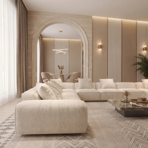 Aurevia Grand U-Shaped Sectional Sofa by Marina Living In Dubai UAE (2) Large U-Shaped Sofa Dubai