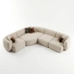 Aurora Luxury Curved Modular Sofa - Image 3
