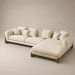 Avel L-Shape Sofa in beige linen by Marina Living UAE