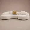 Aven-Arc-Sofa Aven Arc Sofa in beige bouclé by Marina Living UAE