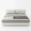 Bvella-Linen-Modern-Bed Bvella Linen Modern Bed in beige by Marina Living Dubai UAE