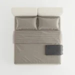 Bvella Linen Modern Bed in beige by Marina Living Dubai UAE