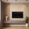 Capital Signature Fluted TV Wall Unit Dubai UAE (1) Custom Entertainment Wall Unit UAE & Custom Wall-Mounted TV Unit Dubai