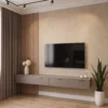 Capital Signature Fluted TV Wall Unit Dubai UAE (2) Walnut Fluted TV Panel Abu Dhabi