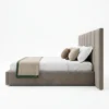 Capri-Fleece-Bed Capri Fleece Bed in beige fleece fabric by Marina Living UAE