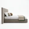 Capri-Fleece-Bed Capri Fleece Bed in beige fleece fabric by Marina Living UAE