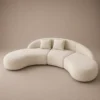 Casa-Curved-Sofa Casa Curved Sofa in beige bouclé by Marina Living UAE