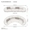 Cavora-Cloud-Straight-Sofa Cavora Cloud Straight Sofa in off-white bouclé by Marina Living UAE