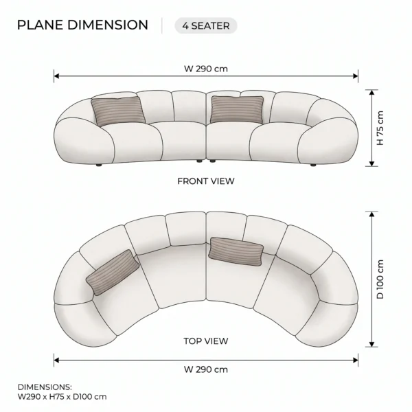 Cavora-Cloud-Straight-Sofa Cavora Cloud Straight Sofa in off-white bouclé by Marina Living UAE