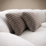 Cavora Cloud Straight Sofa in off-white bouclé by Marina Living UAE