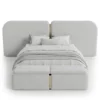 Como-Fleece-Bed Como Fleece Bed in light grey by Marina Living Dubai UAE