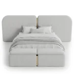 Como Fleece Bed in light grey by Marina Living Dubai UAE