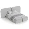 Como-Fleece-Bed Como Fleece Bed in light grey by Marina Living Dubai UAE