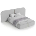 Como Fleece Bed in light grey by Marina Living Dubai UAE