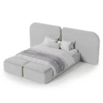 Como Fleece Bed in light grey by Marina Living Dubai UAE