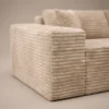 Cozy L-shaped sofa Cozy L-shaped sofa in beige plush corduroy by Marina Living UAE