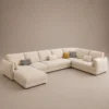 Crese-L-Shape-Sectional-Sofa Crese L-Shape Sectional Sofa in beige linen by Marina Living UAE