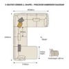 Crese-L-Shape-Sectional-Sofa Crese L-Shape Sectional Sofa in beige linen by Marina Living UAE
