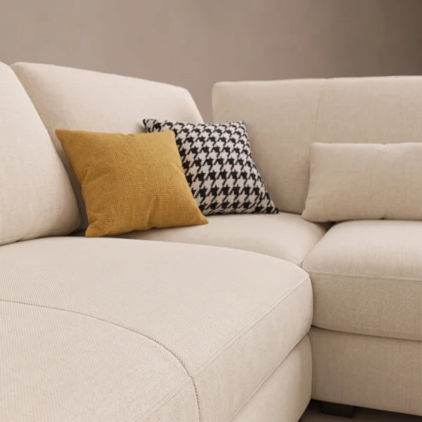 Crese-L-Shape-Sectional-Sofa Crese L-Shape Sectional Sofa in beige linen by Marina Living UAE