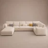 Crese-L-Shape-Sectional-Sofa Crese L-Shape Sectional Sofa in beige linen by Marina Living UAE