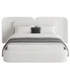 Diora-Velvet-Bed Diora Velvet Bed in beige by Marina Living Dubai UAE