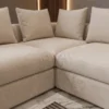 Eden-L-shaped-sofa Eden L-Shaped Four-Seater Sofa in beige soft-touch fabric by Marina Living UAE