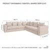 Eden-L-shaped-sofa Eden L-Shaped Four-Seater Sofa in beige soft-touch fabric by Marina Living UAE
