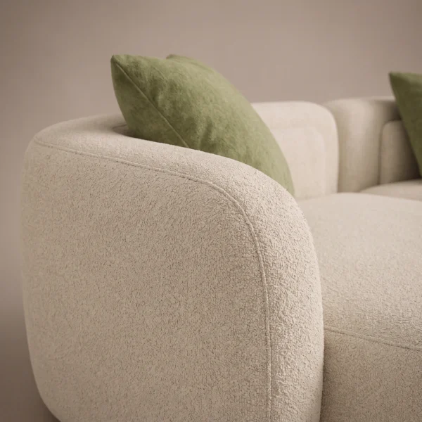Ellora-Arc-Shape-Sofa Ellora Arc Shape Sofa in beige linen by Marina Living UAE