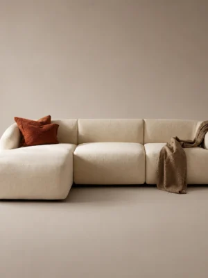 Elvan-Left-Corner-Sofa Elvan Left Corner Sofa in beige linen by Marina Living UAE