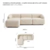 Elvan-Left-Corner-Sofa Elvan Left Corner Sofa in beige linen by Marina Living UAE