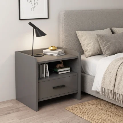 Elvora Curve-Edge Bedside Table Dubai UAE