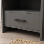 Curved Wooden Bedside Table UAE