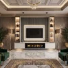 Ember Luxe Fireplace TV Wall Unit Dubai UAE (4) Floating TV Console with Fireplace UAE