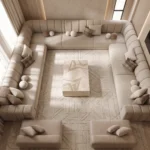 Large Four-Sided Majlis Seating UAE