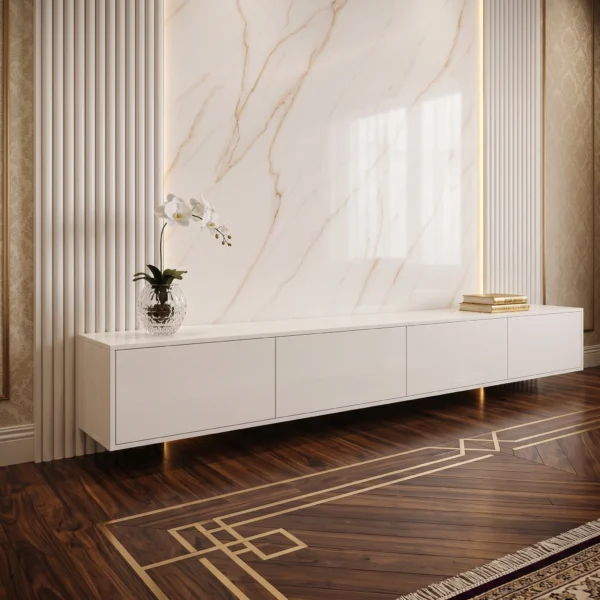 Imperia Marble Luxe TV Wall Unit Dubai UAE (1) Marble TV Unit UAE