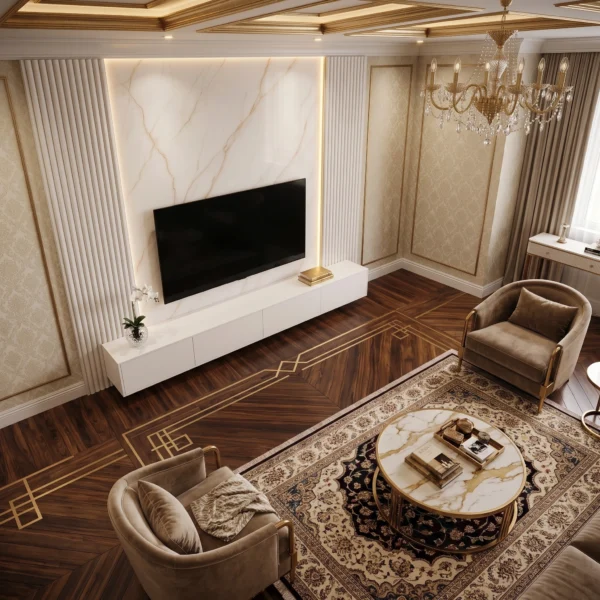 Imperia Marble Luxe TV Wall Unit Dubai UAE (4) Wall Mounted TV Unit Dubai