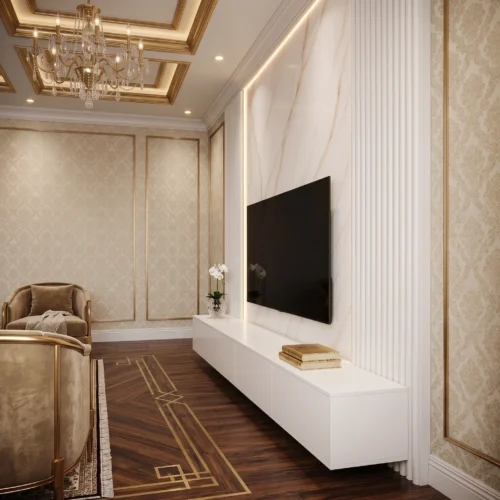 Luxury TV Wall Unit Dubai