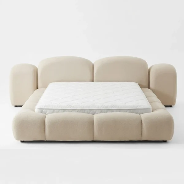 Ivory-Cloud-Bed Ivory Cloud Bed in beige fabric by Marina Living UAE