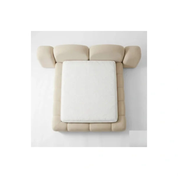 Ivory-Cloud-Bed Ivory Cloud Bed in beige fabric by Marina Living UAE