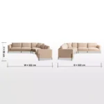 Lumivora 5-Seater Corner Sofa - Image 8